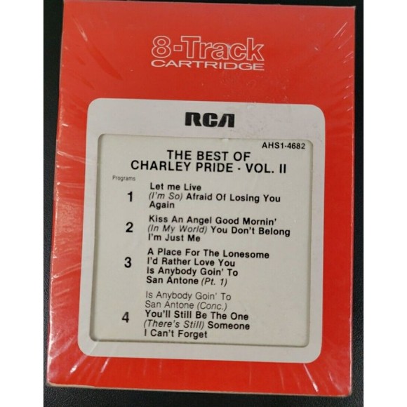 CHARLEY PRIDE The Best of Charlie Volume 2 8 Track Tape Cartridge BRAND NEW RARE - Picture 12 of 13